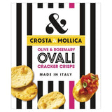 Crosta &amp;amp; Mollica Olive &amp;amp; Rosemary Ovali Cracker Crisps   120g