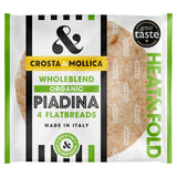 Crosta &amp;amp; Mollica Organic Piadina Flatbreads Wholeblend   300g