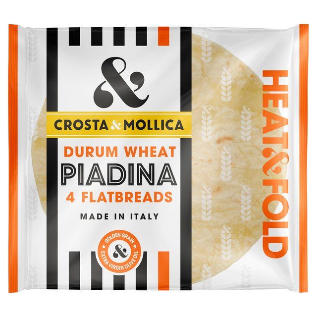 Crosta &amp;amp; Mollica Piadina Flatbreads Durum Wheat   300g