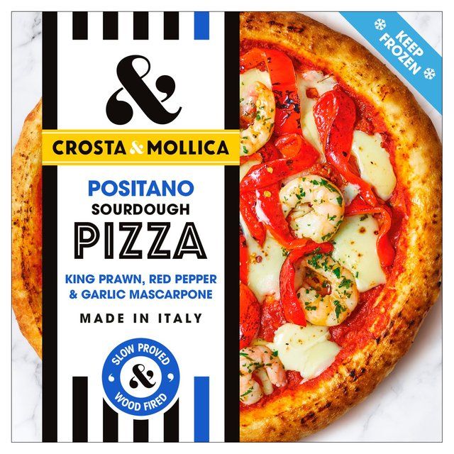 Crosta &amp;amp; Mollica Positano Sourdough Pizza with Prawns &amp;amp; Peppers   486g