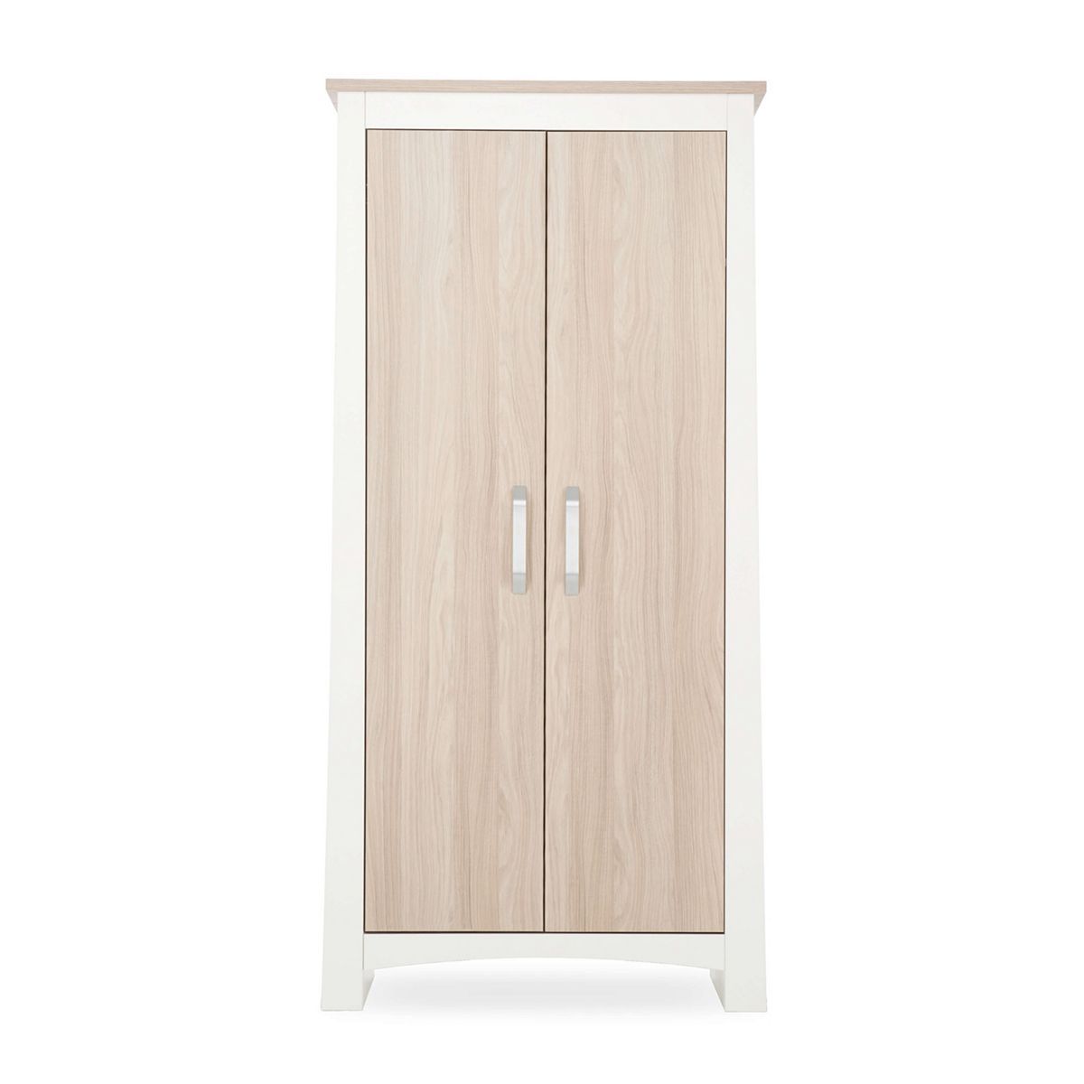 CuddleCo Ada 2 Door Nursery Wardrobe &amp;ndash; White and Ash