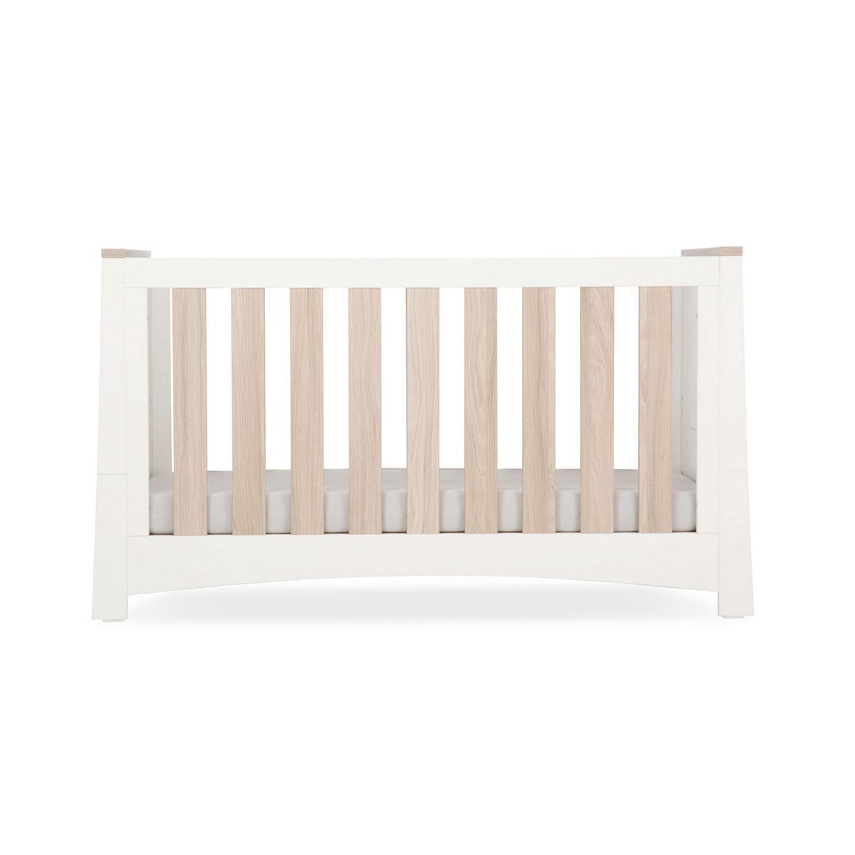 CuddleCo Ada Cot Bed &amp;ndash; White and Ash