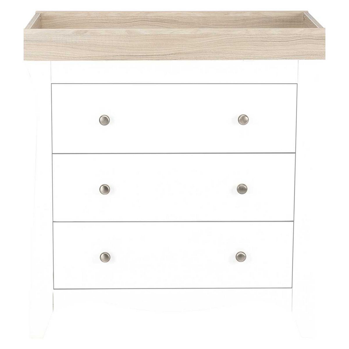 CuddleCo Clara 3 Drawer Dresser &amp;amp; Changer Driftwood Ash