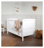 CuddleCo Juliet Cot Bed and Harmony Sprung Mattress White