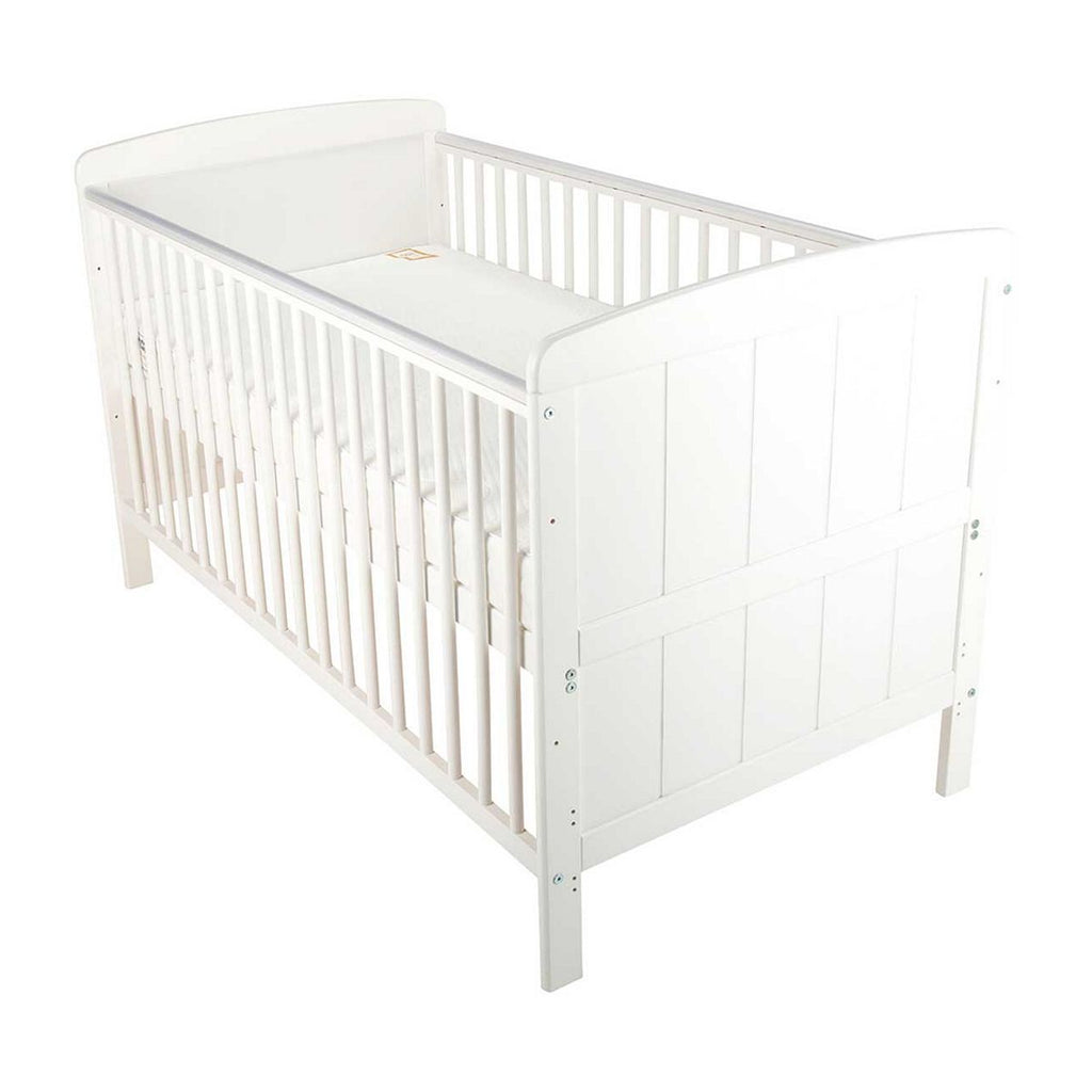 CuddleCo Juliet Cot Bed and Harmony Sprung Mattress White