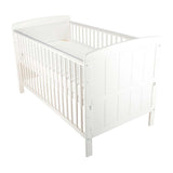 CuddleCo Juliet Cot Bed and Lullaby Foam Mattress White