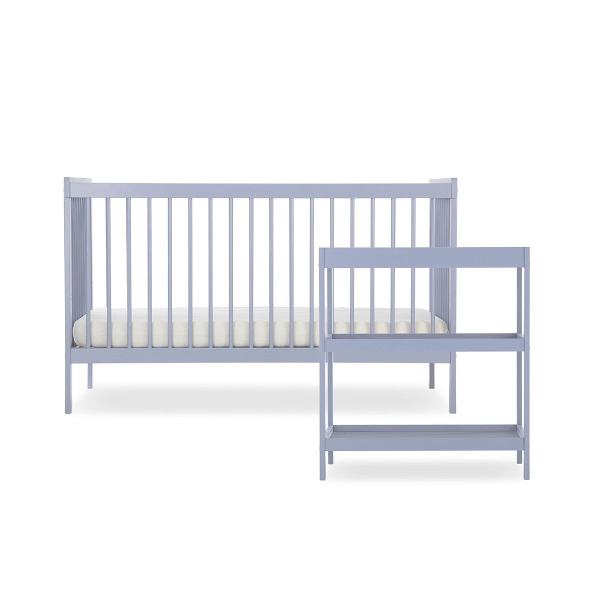 CuddleCo Nola 2 Piece Nursery Furniture Set - Flint Blue