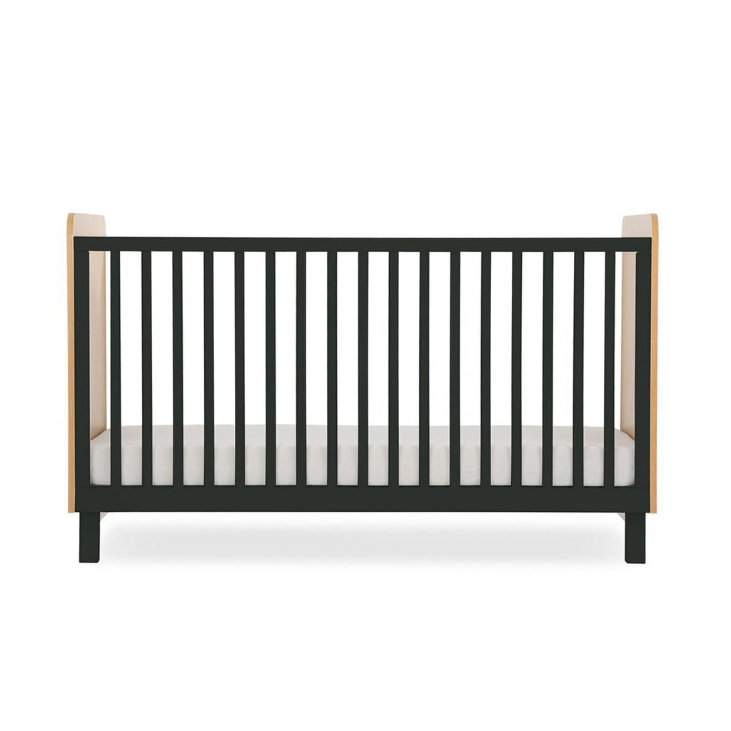 CuddleCo Rafi Cot Bed - Oak and Black