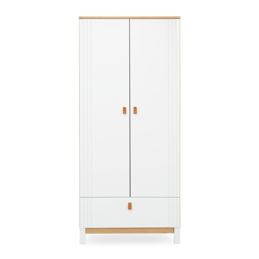 CuddleCo Rafi Nursery Wardrobe - Oak and White