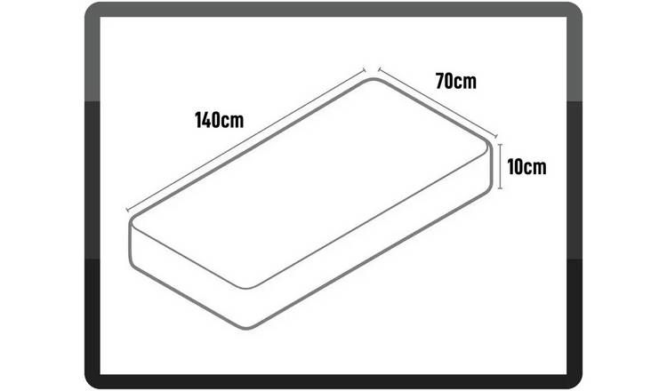 Cuggl 140 x 70cm Sprung Cot Bed Mattress