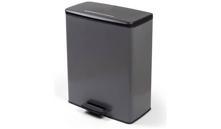 Curver 65Litre Deco Pedal Bin - Cool Grey