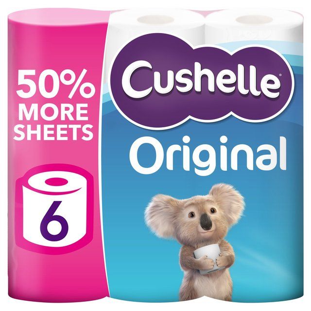 Cushelle Original Toilet Rolls   6 per pack