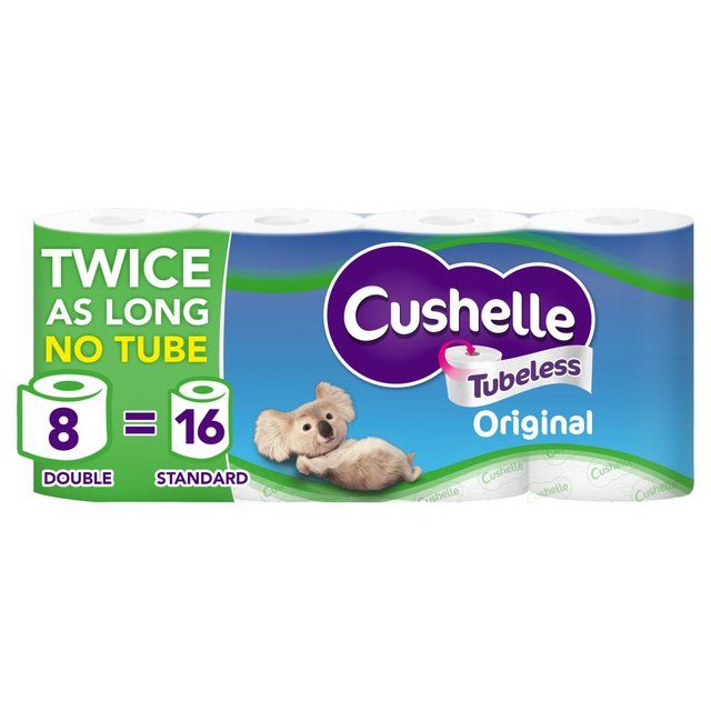 Cushelle Original Tubeless Toilet Roll   8 per pack