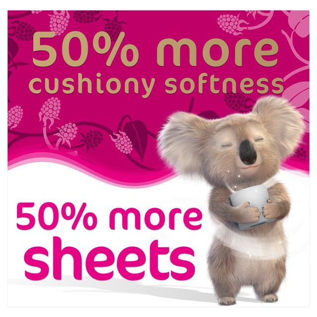 Cushelle Quilted Raspberry &amp;amp; Rhubarb 50% Longer Toilet Rolls   6 per pack