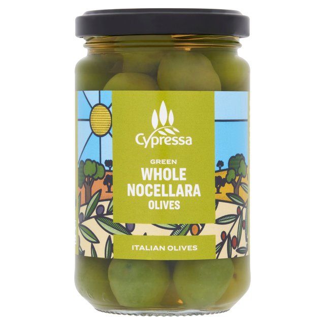 Cypressa Green Whole Nocellara Olives   315g