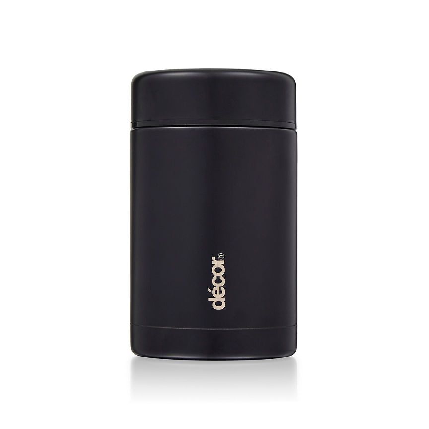 D&amp;eacute;cor Black Food Flask