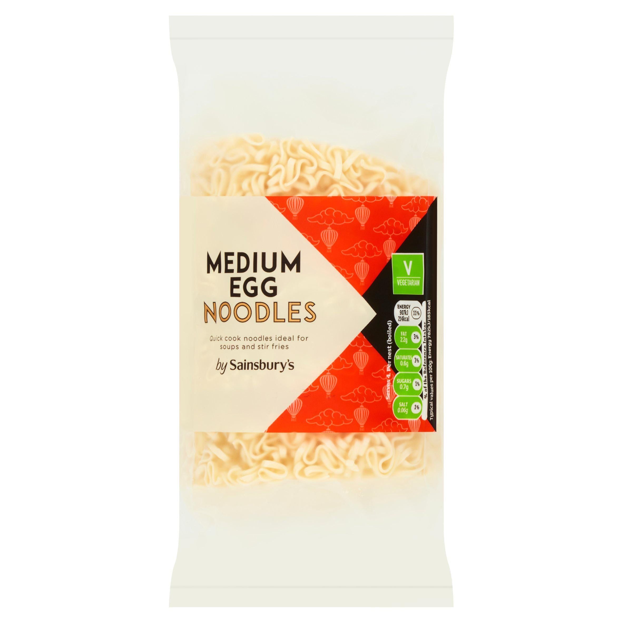 Sainsbury's Medium Noodles 250g Noodles Sainsburys   