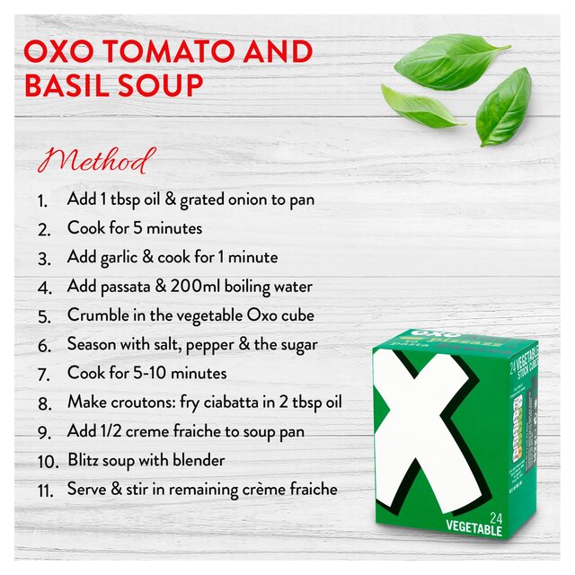 Oxo 12 Vegetable Stock Cubes   71g - McGrocer