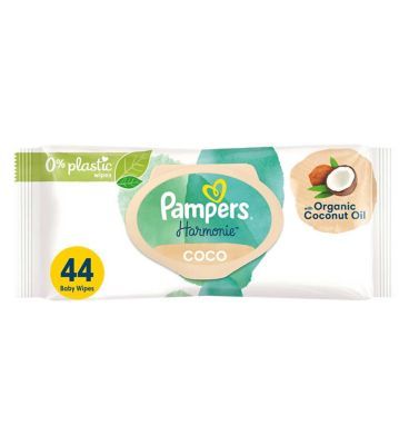 Pampers Harmonie Coconut Plastic Free Baby Wipes 42s Baby Accessories & Cleaning Boots   