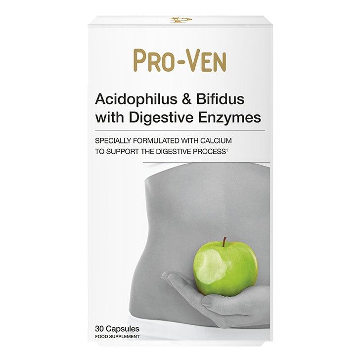 Pro-ven Biotics Acidophilus & Bifidus With Digestive Enzymes 30 Capsules