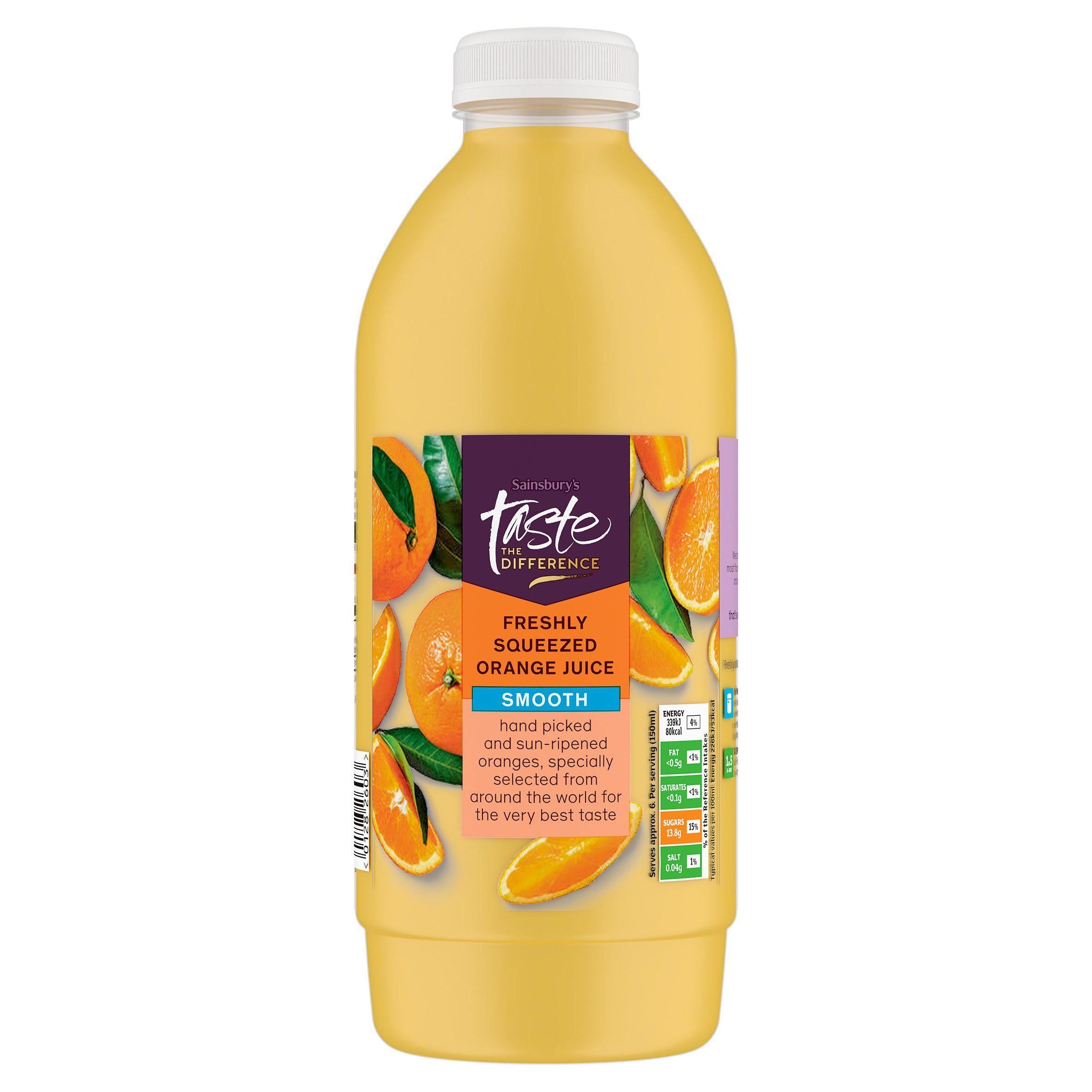 Sainsbury's Freshly Squeezed Smooth Orange Juice, Taste the Difference 1L BEVERAGES Sainsburys   