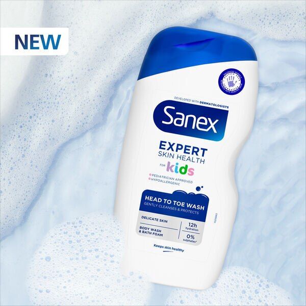 Sanex Expert Head to Toe Body Wash for Kids 450ml