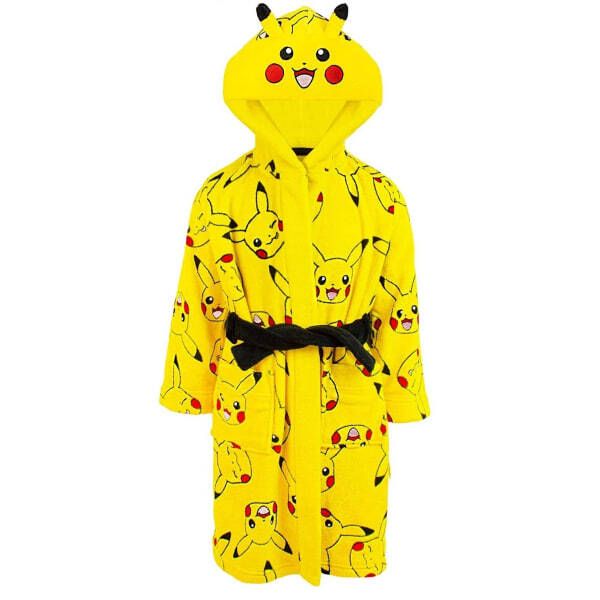 Pokemon Kids Pikachu Faces Dressing Gown (5-6 Years)