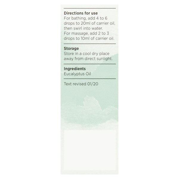 Superdrug Habitual Pure Eucalyptus Essential Oil 10ml GOODS Superdrug   