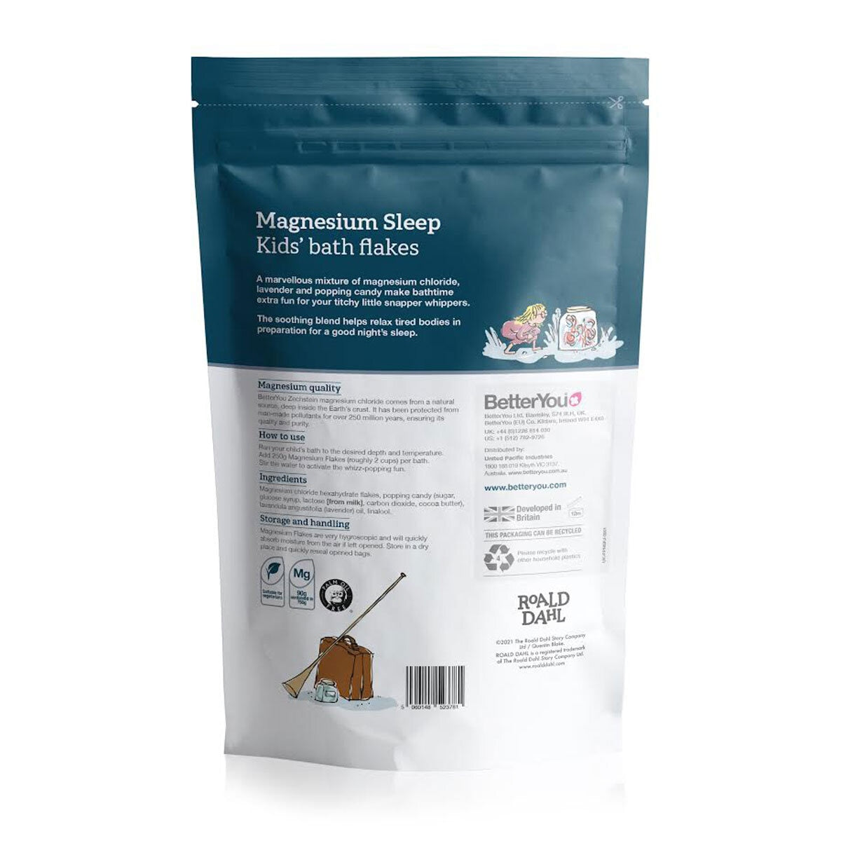 BetterYou Magnesium Kids Bath Flakes, 2 x 750g - McGrocer