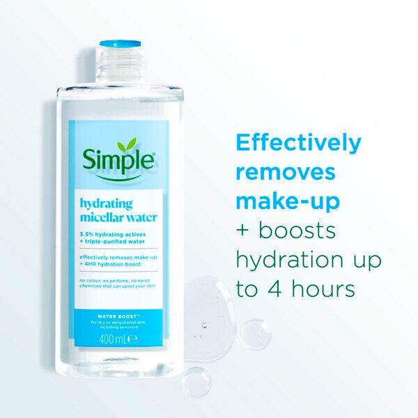 Simple Sensitive Skin Water Boost Micellar Cleansing Water