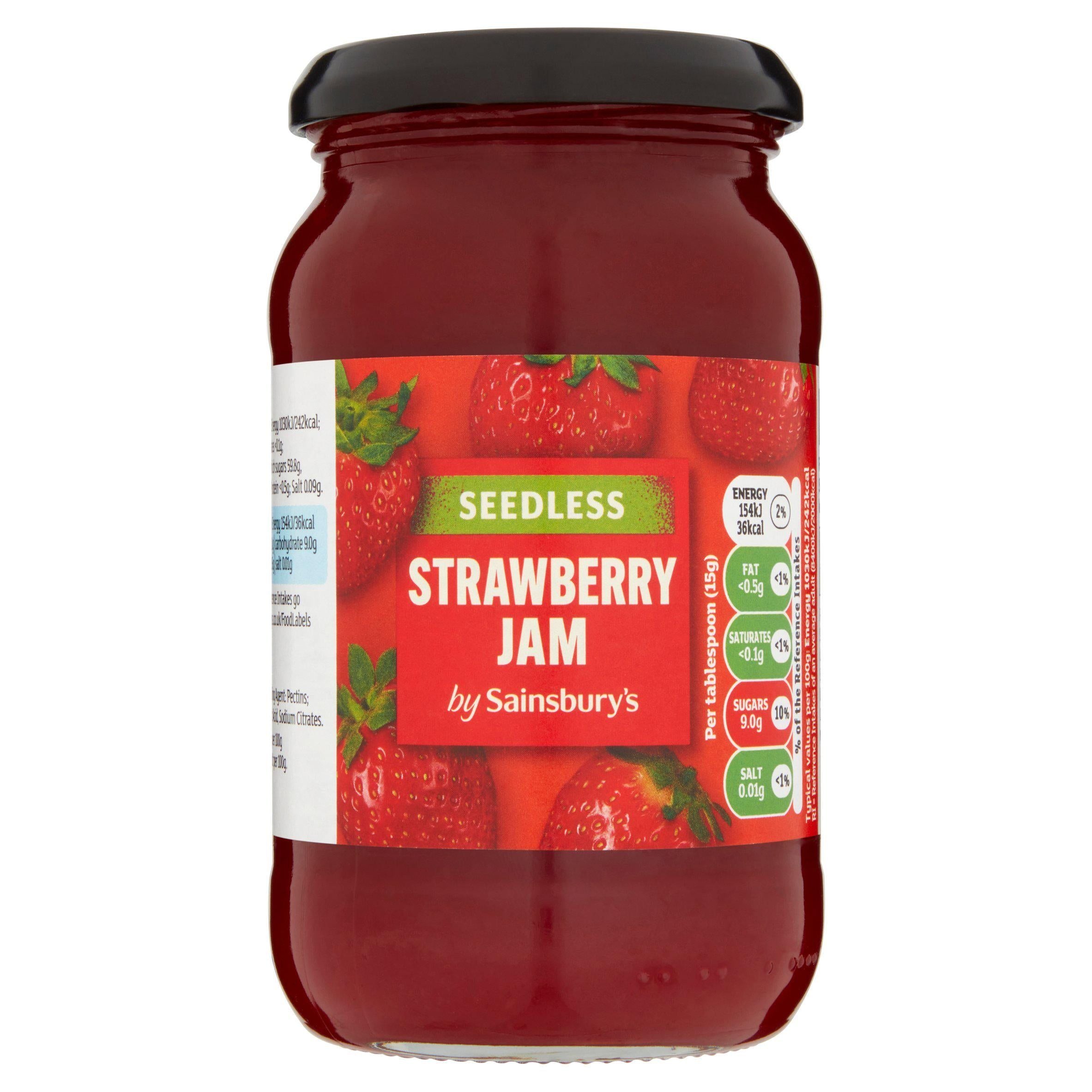 Sainsbury's Seedless Strawberry Jam 454g GOODS Sainsburys   