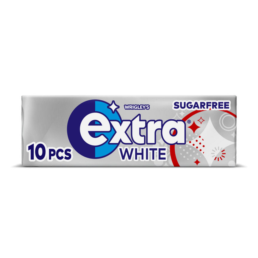 Wrigley's Extra White Chewing Gum Sugar Free 10 Pieces