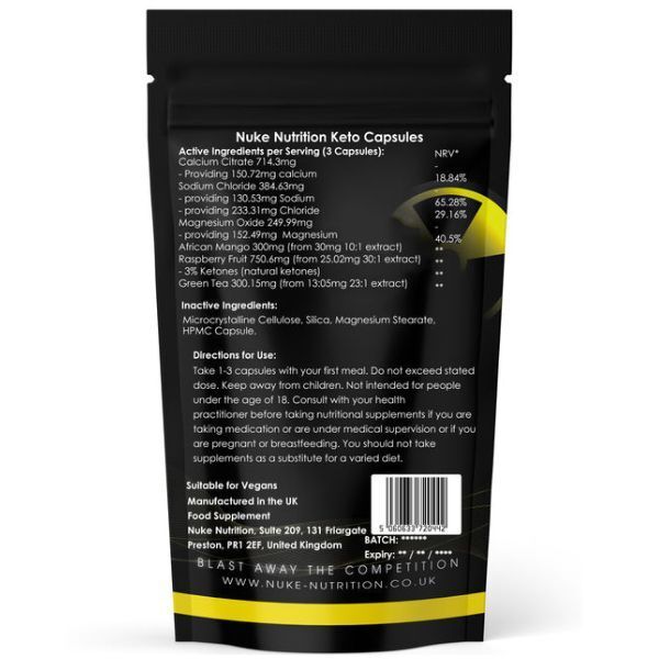 Nuke Nutrition Keto Ultra Blend 2700mg-120ct