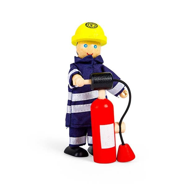 Tidlo 4 Wooden Firefighter Figures with Accessories GOODS Superdrug   