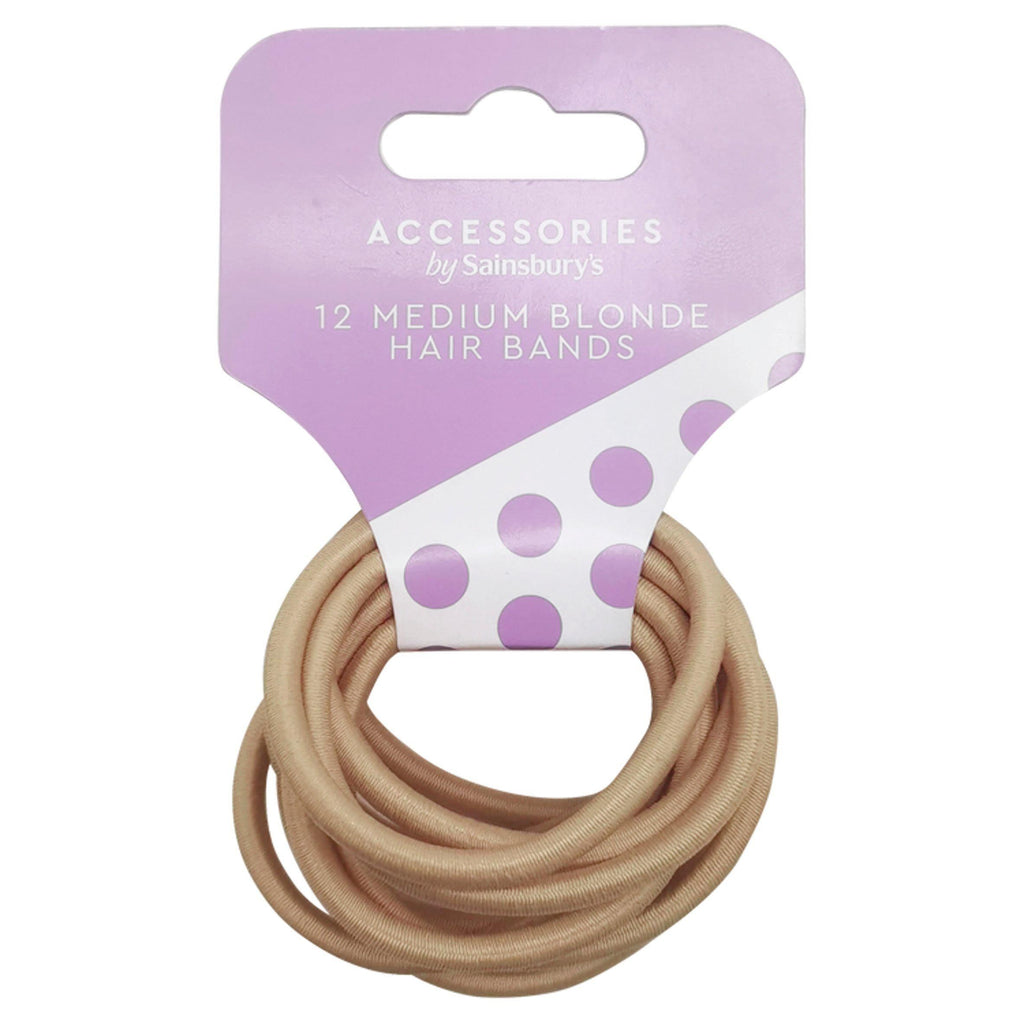 Sainsbury's Accessories Medium Blonde Hair Bands x12