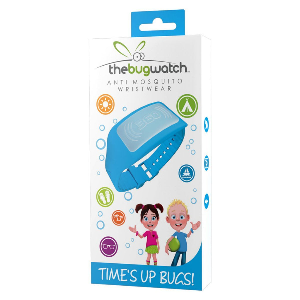 Kids Bug Watch Anti-Mosquito Blue Wrist Band