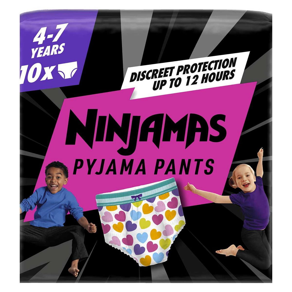 Pampers Ninjamas Bedwetting Pyjama Pants Girls x10, 4-7 Years Baby Accessories & Cleaning Boots   