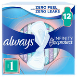 Always Sanitary Towels Infinity Normal (Size 1) Wings   12 per pack