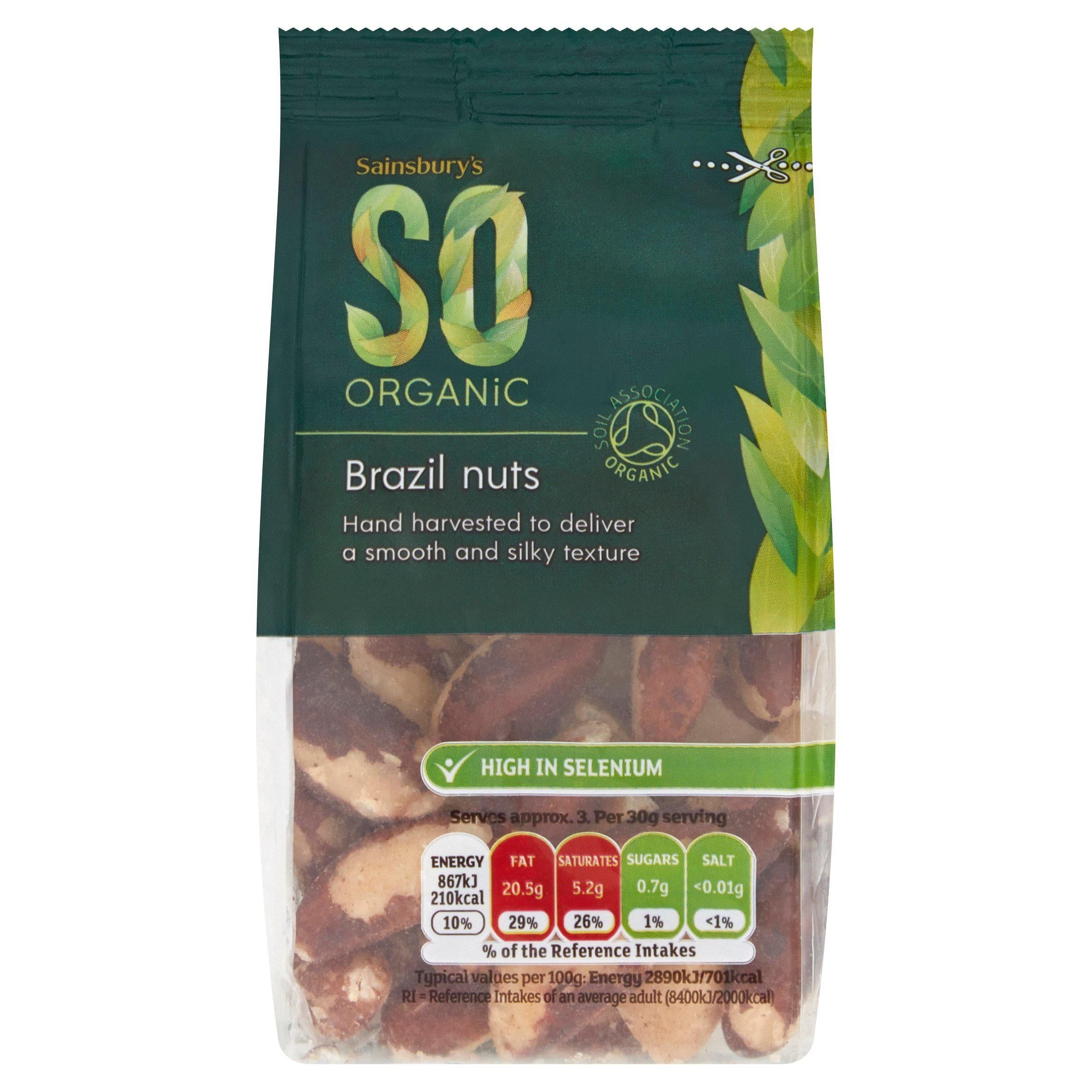 Sainsbury's Brazil Nuts, SO Organic 100g GOODS Sainsburys   