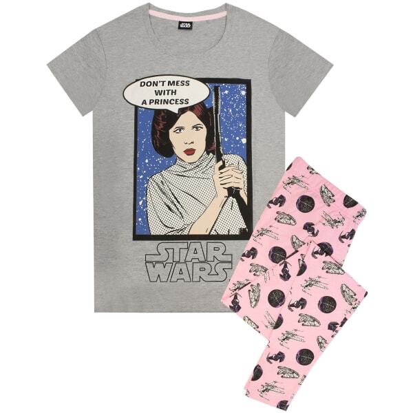 Star Wars Womens Princess Leia Pyjama Set (M)