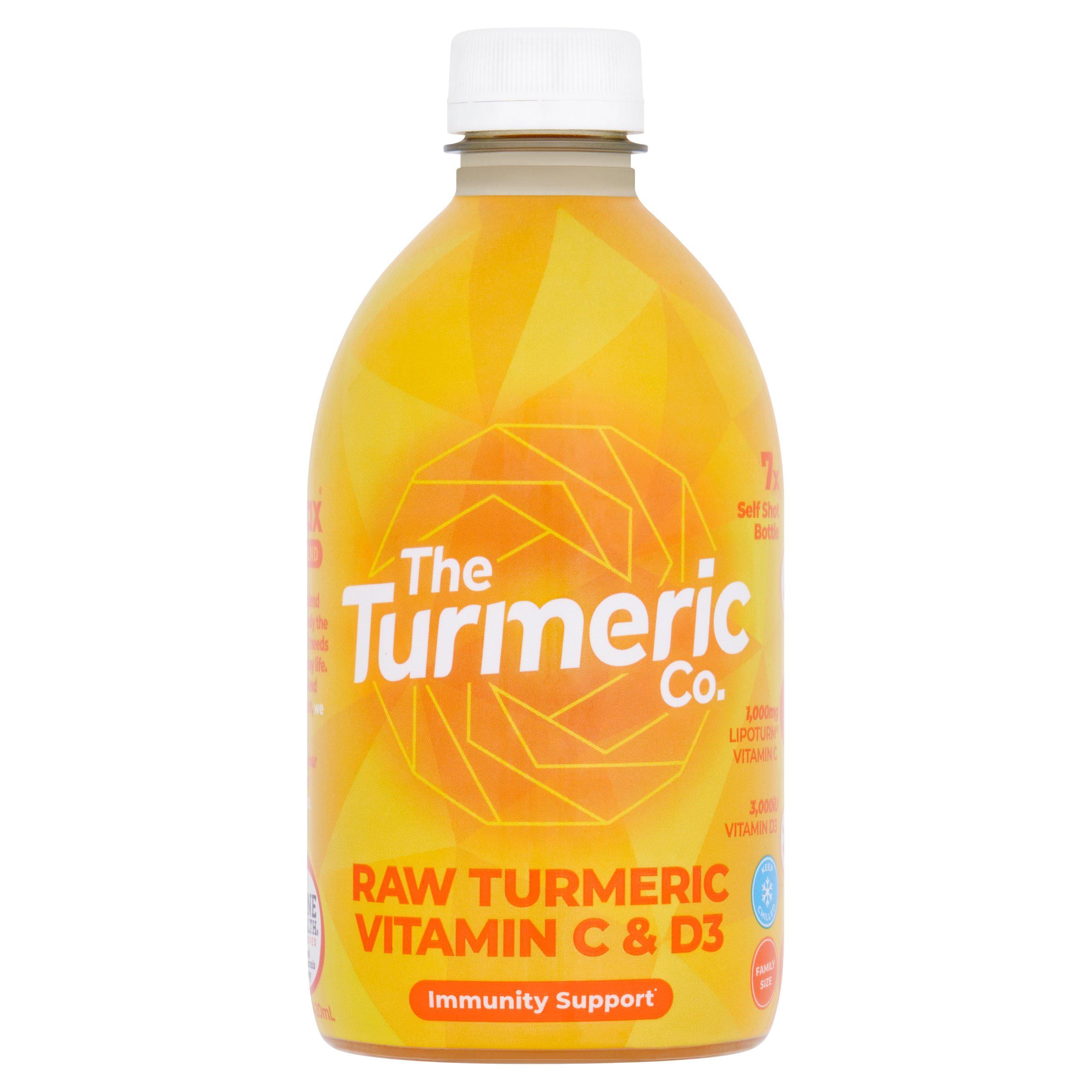 The Turmeric Co. Raw Turmeric Vitamin C & D3 Self Shot 420ml GOODS Sainsburys   