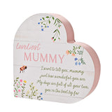 The Cottage Garden Floral Heart Mantel Plaque 'Mummy' GOODS Superdrug   