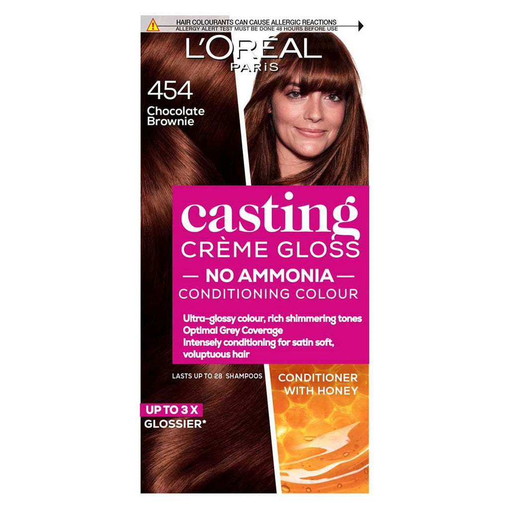 L'Oreal Paris Casting Creme Gloss Semi-Permanent Hair Dye, Brown Hair Dye 454 Choc Brownie