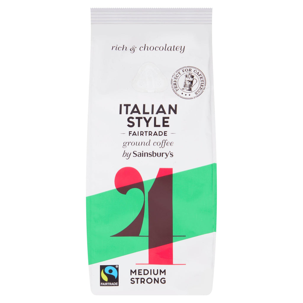 Sainsbury's Fairtrade Italian Style Coffee, Strength 4 227g