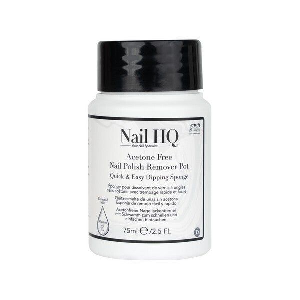 Nail HQ Acetone Free Nail Polish Remover Sponge  - 75ml GOODS Superdrug   