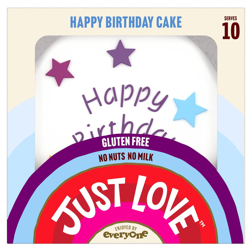 Just Love Food Company Birthday Celebration Nut Free Cake (Serves 10)