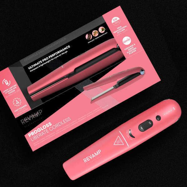 Revamp Progloss Cordless Compact Straightener - Pink Power GOODS Superdrug   