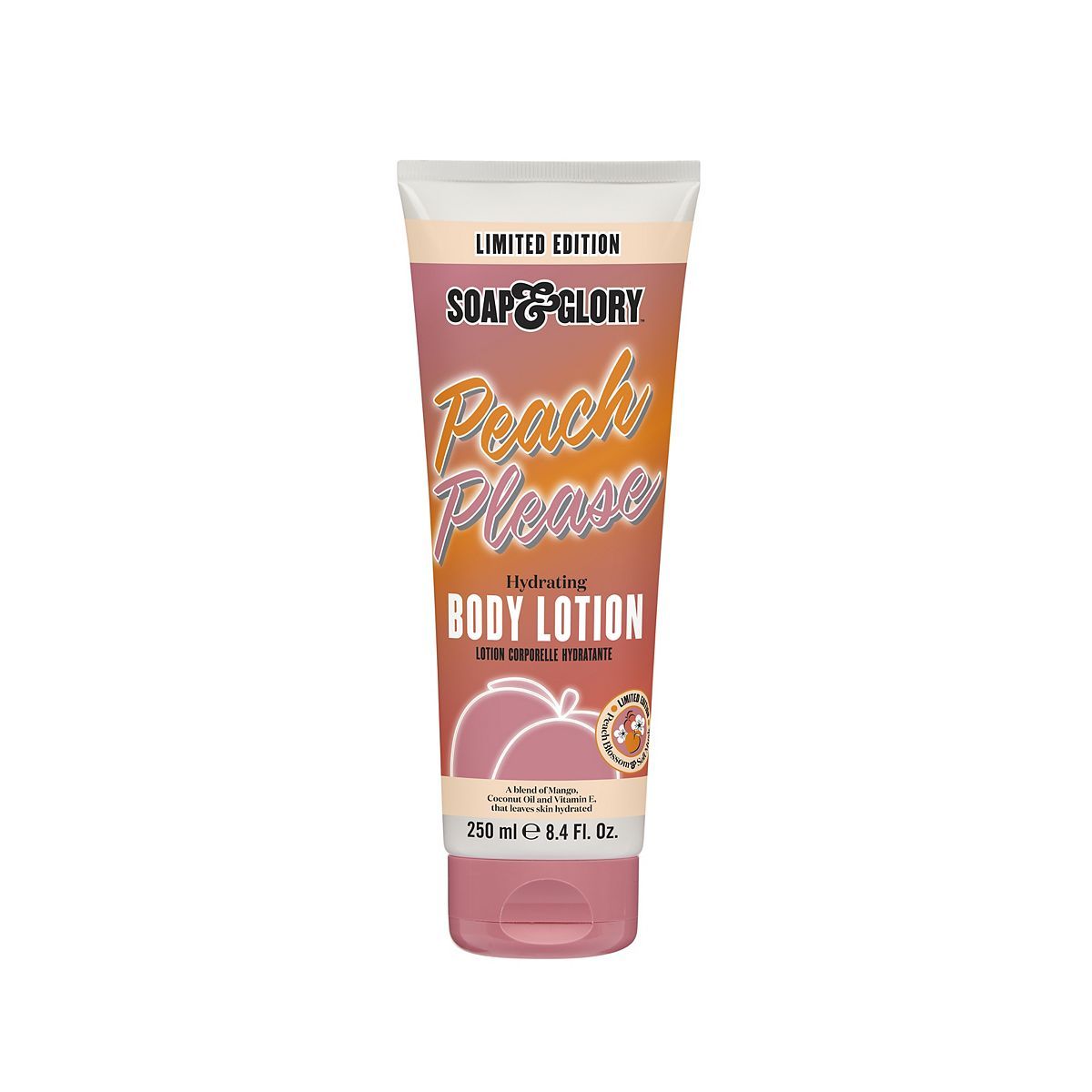 Soap & Glory Limited Edition Peach Please Hydrating Body Lotion 250ml GOODS Boots   