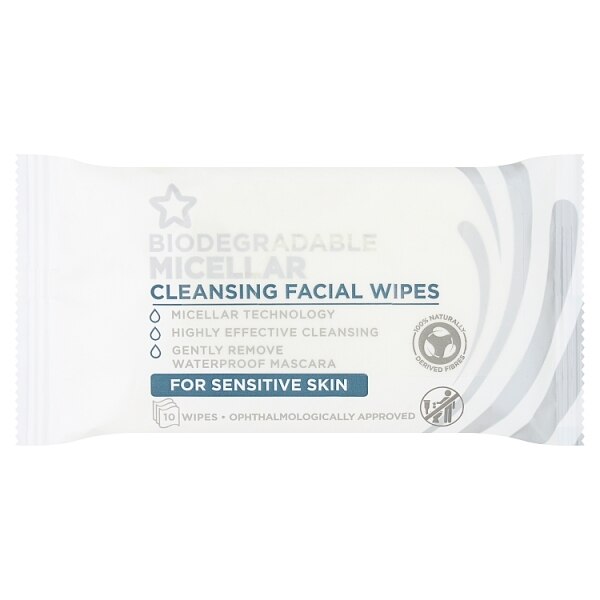 Superdrug Cosmetic Travel Micellar Wipes 10 GOODS Superdrug   