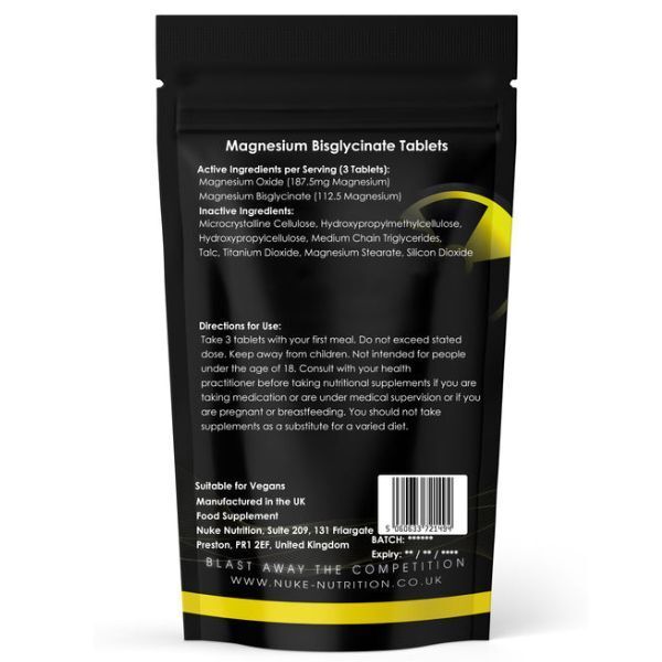 Nuke Nutrition Magnesium Bisglycinate - 120ct GOODS Superdrug   